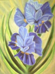 Voir le détail de cette oeuvre: les iris bleus